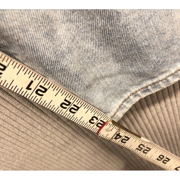 American Eagle Womens Denim Jeans Size 16 Short Factory Destroyed - Picture 12 of 16